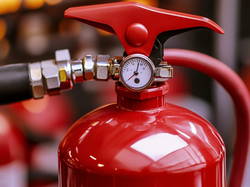 um-close-up-de-uma-lista-de-verificacao-de-inspecao-e-manutencao-de-um-extintor-de-incendio